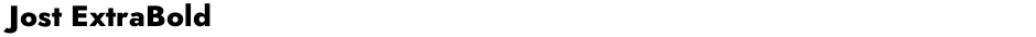 Jost ExtraBoldDemo