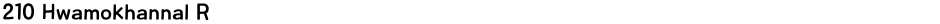 210 Hwamokhannal RDemo
