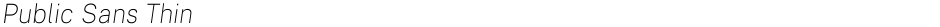 Public Sans ThinDemo