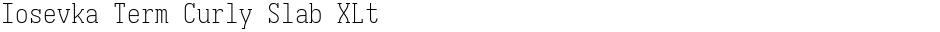Iosevka Term Curly Slab XLtDemo