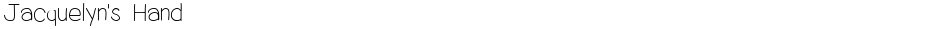 Jacquelyn's HandDemo