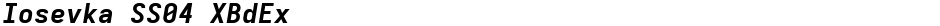 Iosevka SS04 XBdExDemo