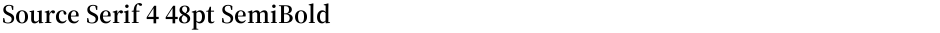 Source Serif 4 48pt SemiBoldDemo