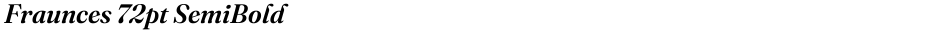Fraunces 72pt SemiBoldDemo