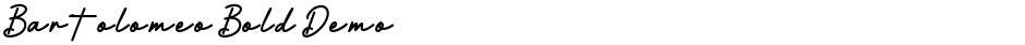 Bartolomeo Bold DemoDemo