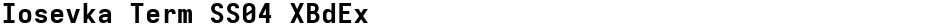 Iosevka Term SS04 XBdExDemo