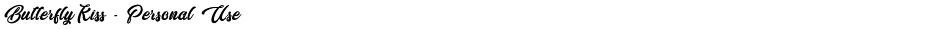 Butterfly Kiss - Personal UseDemo