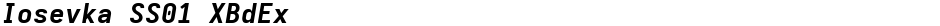 Iosevka SS01 XBdExDemo