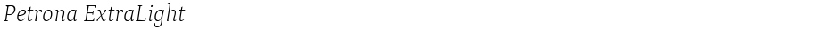 Petrona ExtraLightDemo