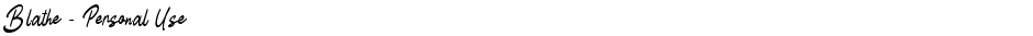 Blathe - Personal UseDemo