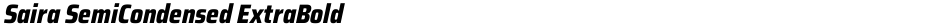 Saira SemiCondensed ExtraBoldDemo