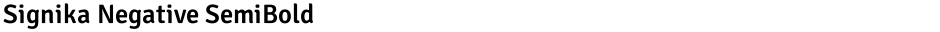 Signika Negative SemiBoldDemo