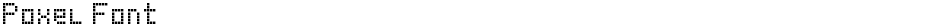 Poxel FontDemo