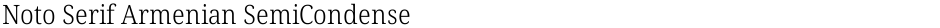 Noto Serif Armenian SemiCondensed LightDemo