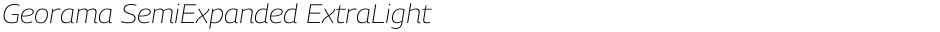 Georama SemiExpanded ExtraLightDemo
