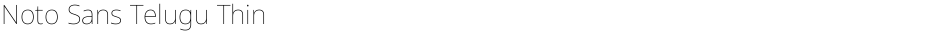 Noto Sans Telugu ThinDemo