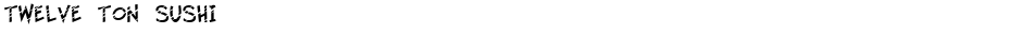 Twelve Ton SushiDemo