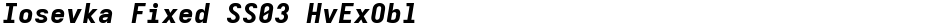 Iosevka Fixed SS03 HvExOblDemo