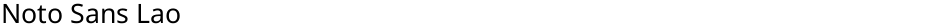 Noto Sans LaoDemo