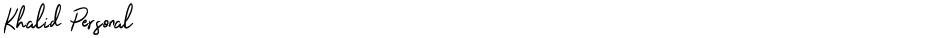 Khalid PersonalDemo