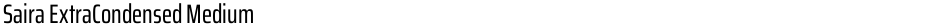 Saira ExtraCondensed MediumDemo