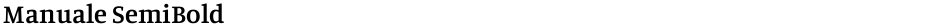 Manuale SemiBoldDemo