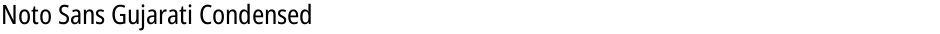 Noto Sans Gujarati CondensedDemo