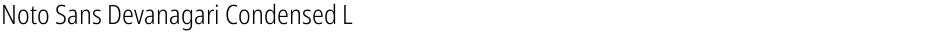 Noto Sans Devanagari Condensed LightDemo