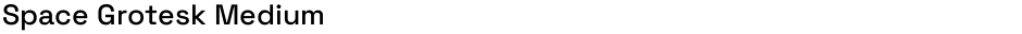 Space Grotesk MediumDemo