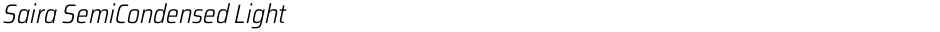 Saira SemiCondensed LightDemo