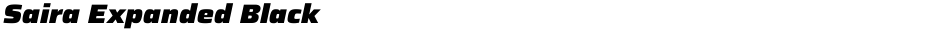 Saira Expanded BlackDemo