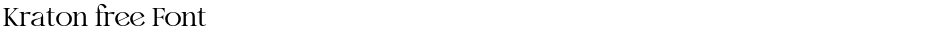 Kraton free Font Demo