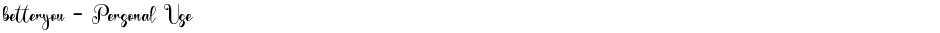 betteryou - Personal UseDemo