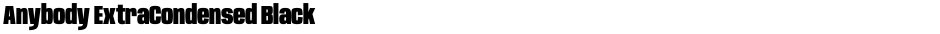 Anybody ExtraCondensed BlackDemo