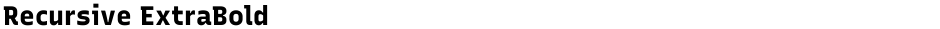 Recursive ExtraBoldDemo