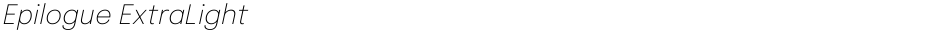 Epilogue ExtraLightDemo