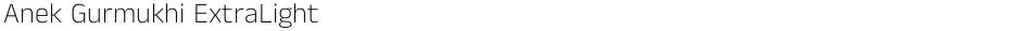 Anek Gurmukhi ExtraLightDemo