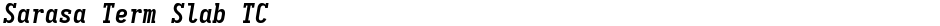 Sarasa Term Slab TCDemo