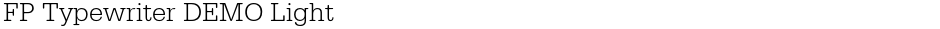 FP Typewriter DEMO LightDemo