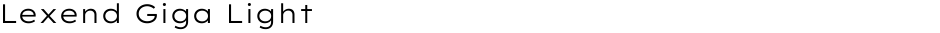 Lexend Giga LightDemo
