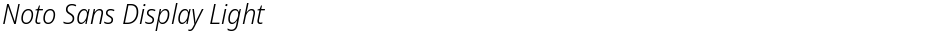 Noto Sans Display LightDemo