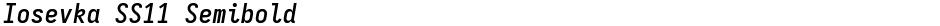 Iosevka SS11 SemiboldDemo