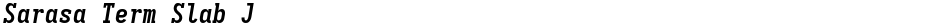 Sarasa Term Slab JDemo