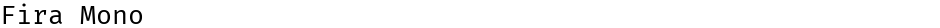 Fira MonoDemo
