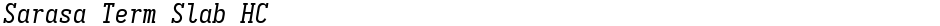 Sarasa Term Slab HCDemo