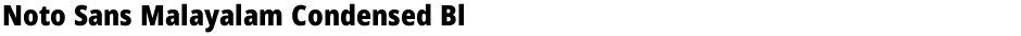 Noto Sans Malayalam Condensed BlackDemo