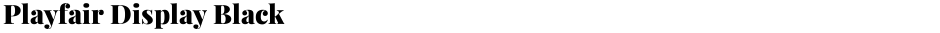 Playfair Display BlackDemo