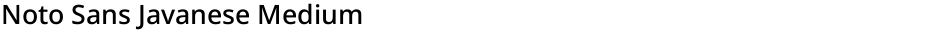 Noto Sans Javanese MediumDemo