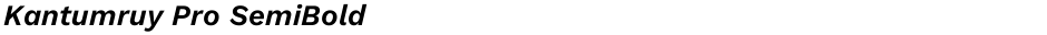 Kantumruy Pro SemiBoldDemo