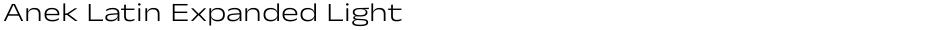 Anek Latin Expanded LightDemo